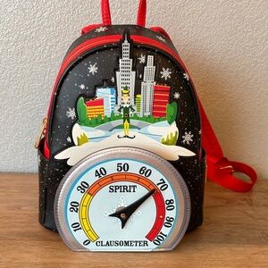 ELF Loungefly lights up!!! Festive Backpack with Clausometer Design